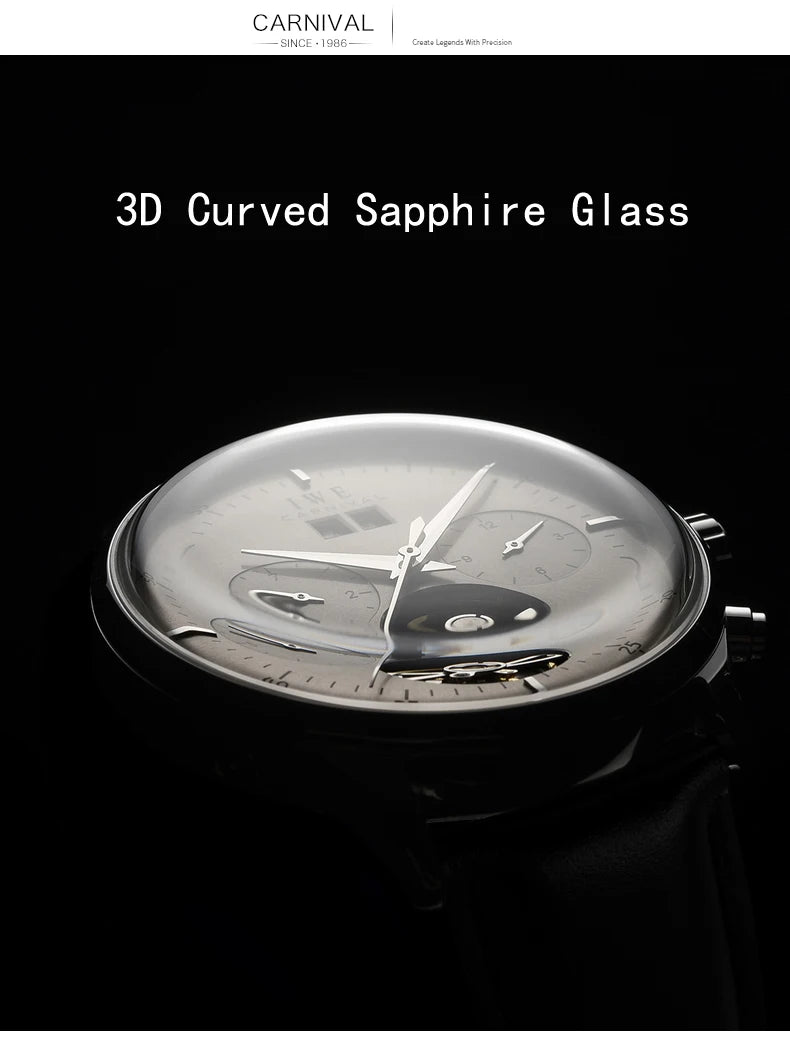 Montre Homme Luxury Brand Watches for Men Automatic Self Winding Mens Watch Leather Date Waterproof Men Mechanical Wristwatches