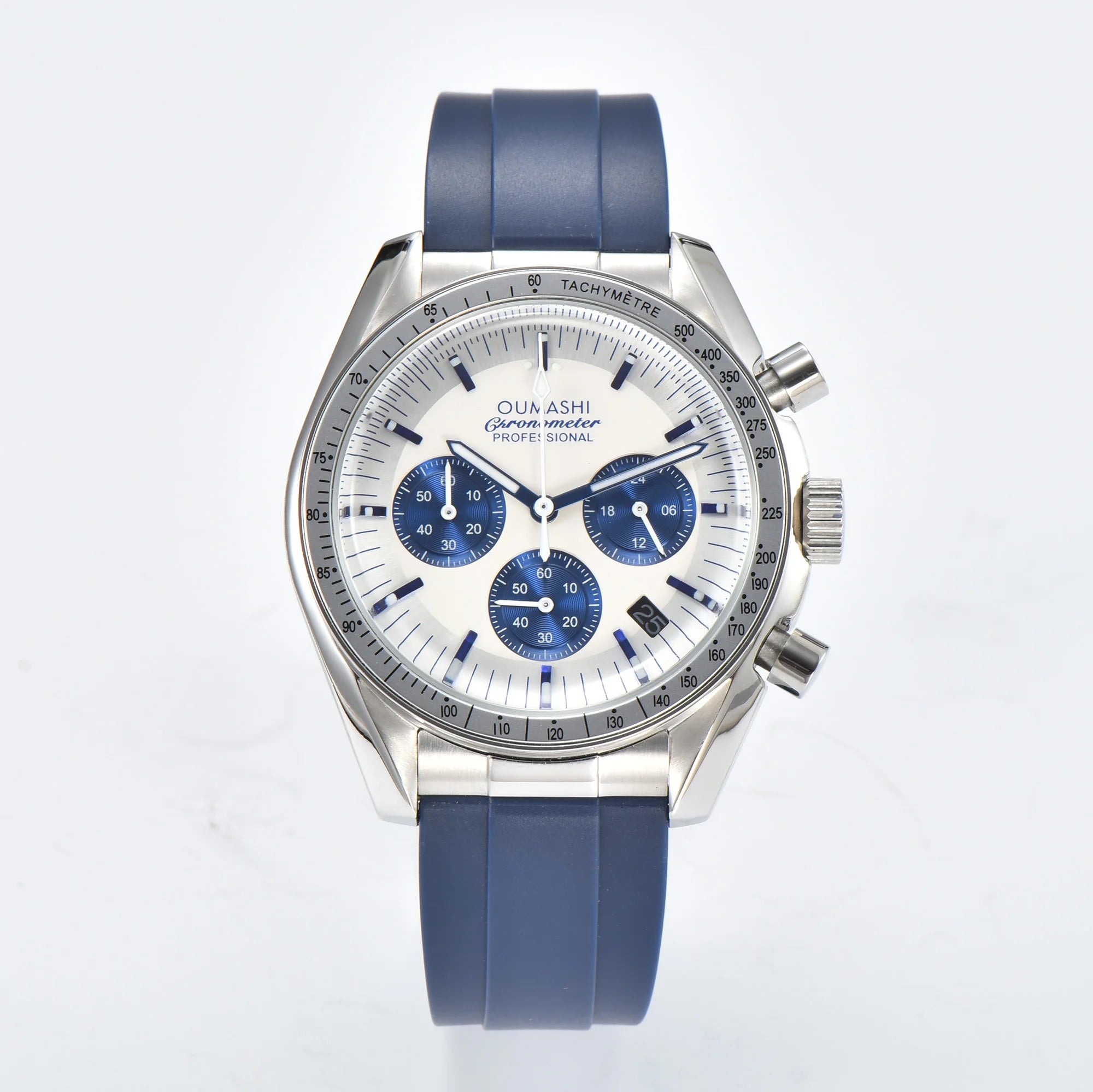 Moons Men's Watch for Man Fashion Quartz Watch Waterproof Chronograph AR Sapphire Glass