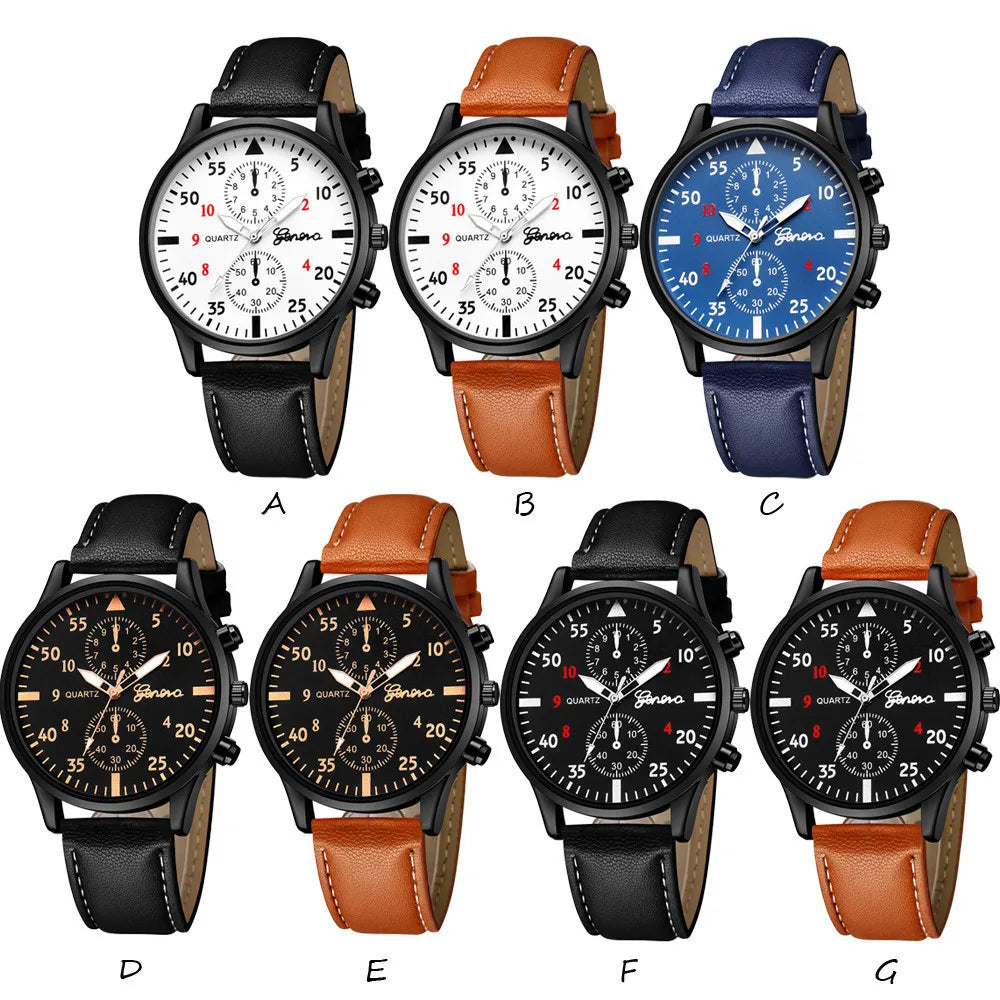 Reloj Hombre Watches for Men Business Mens Watch Luxury Leather Bracelet Quartz Wristwatch Casual Clock Gift Montres Hommes