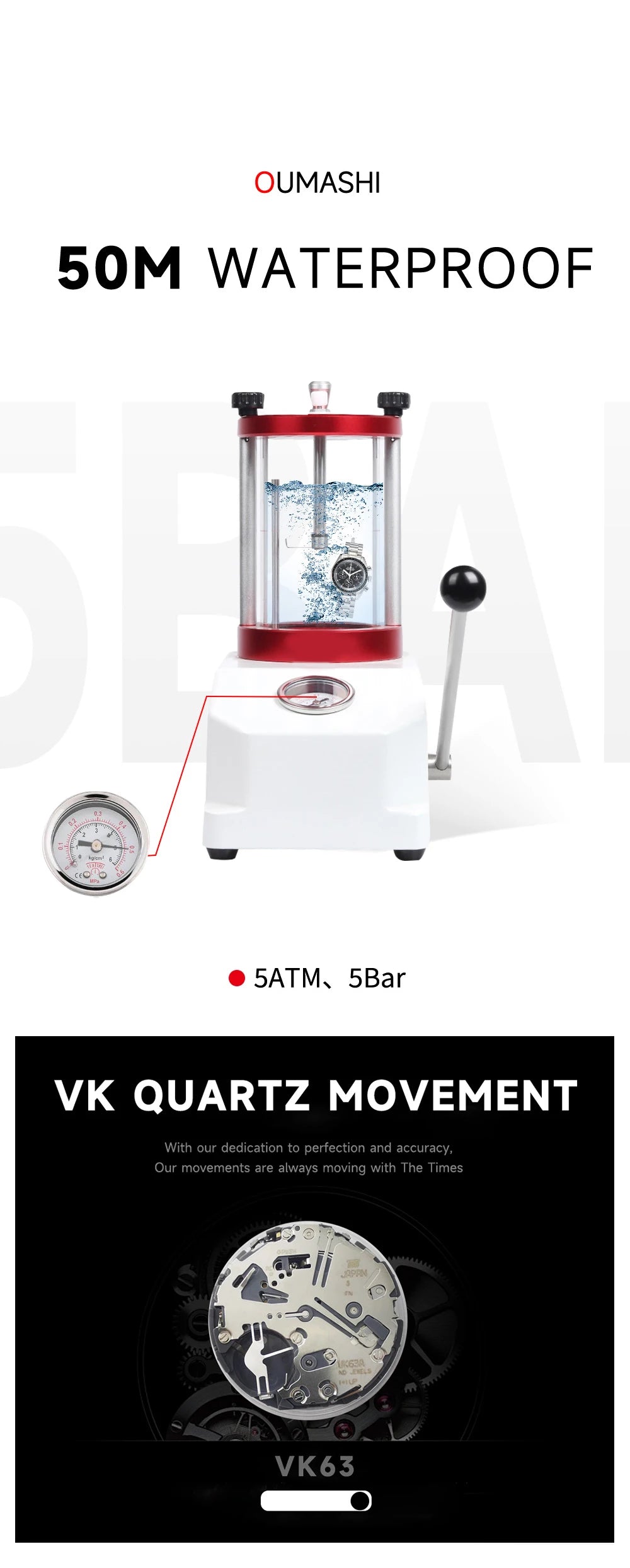 Moons Men's Watch for Man Fashion Quartz Watch Waterproof Chronograph AR Sapphire Glass