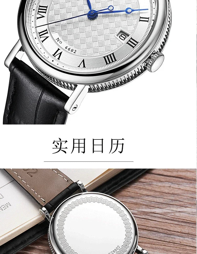 Montre décontractée ultra-plate pour homme, mouvement de montre à quartz de 38 mm, acier inoxydable importé du Japon