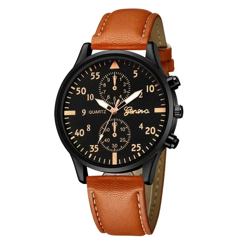 Reloj Hombre Watches for Men Business Mens Watch Luxury Leather Bracelet Quartz Wristwatch Casual Clock Gift Montres Hommes