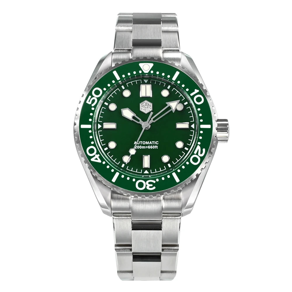 San Martin 41.5mm 8215 8315 Mechanical Wristwatches Automatic Men Watches Sport Bracelet 20ATM Luminous Montre Homme SN0036