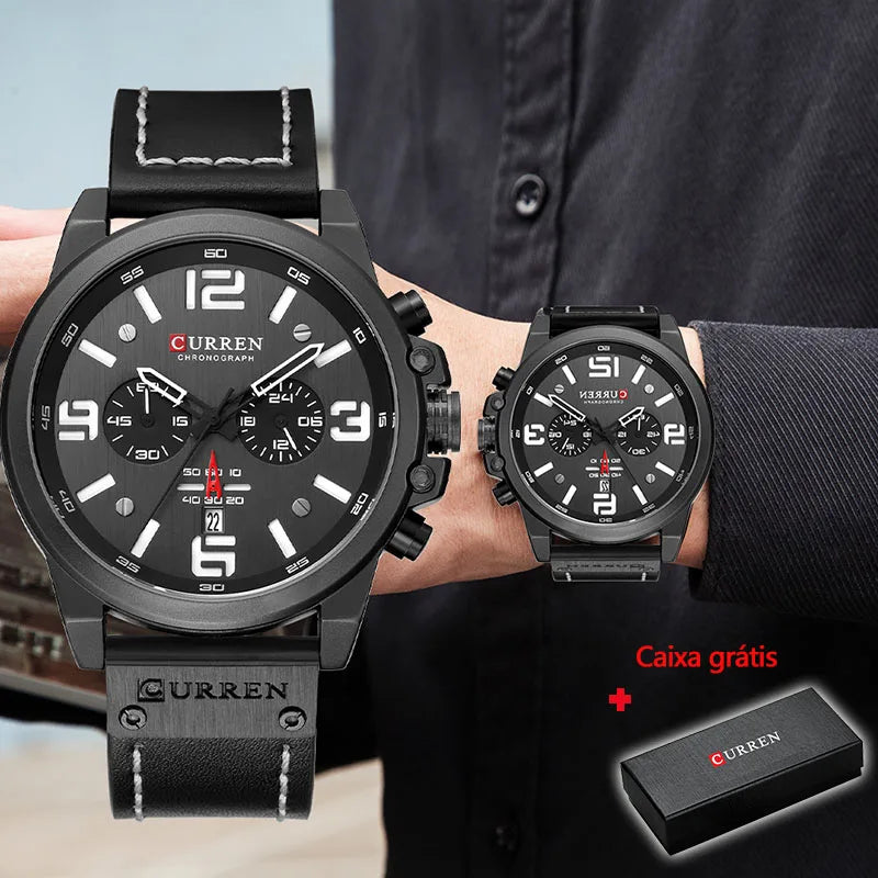 Watch For Men Top Brand Luxury CURREN Fashion Leather Quartz Men Watches Date Business Sport Male Wristwatch Clock Montre Homme