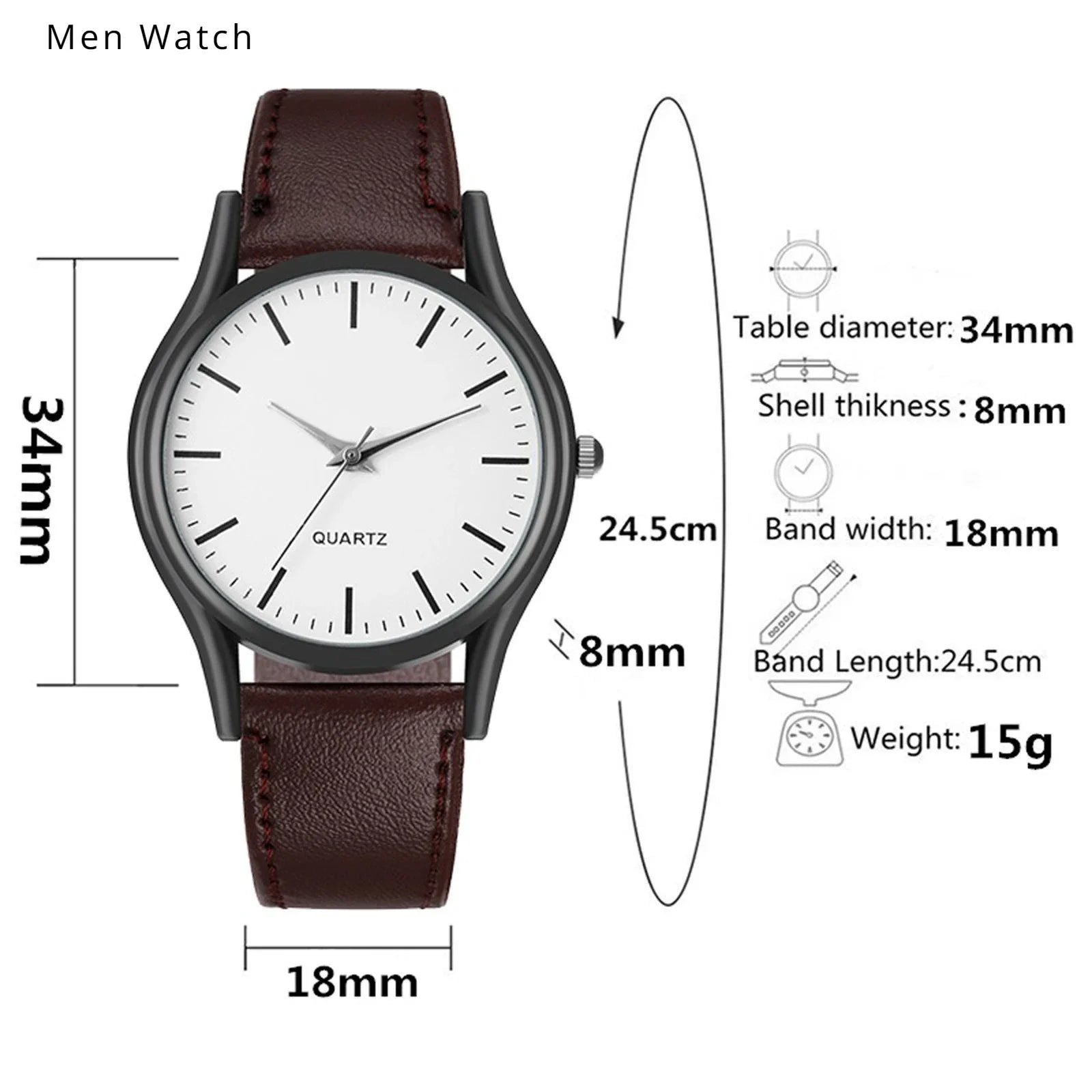 Reloj Hombre Watches for Men Business Mens Watch Luxury Leather Bracelet Quartz Wristwatch Casual Clock Gift Montres Hommes