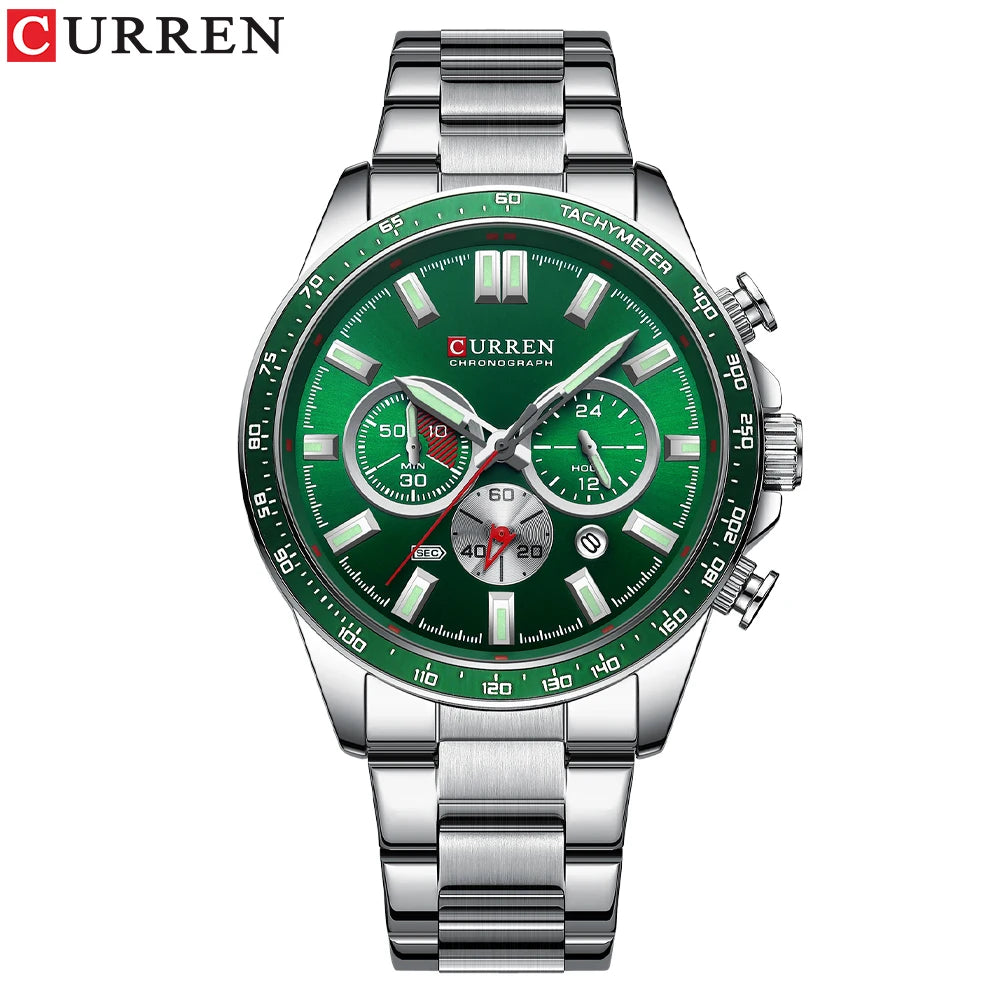 CURREN Brand Design Luxury Business Multifunctional Men's Quartz Chronograph Classic Fashion Sports Luminous Clock Montre Homme