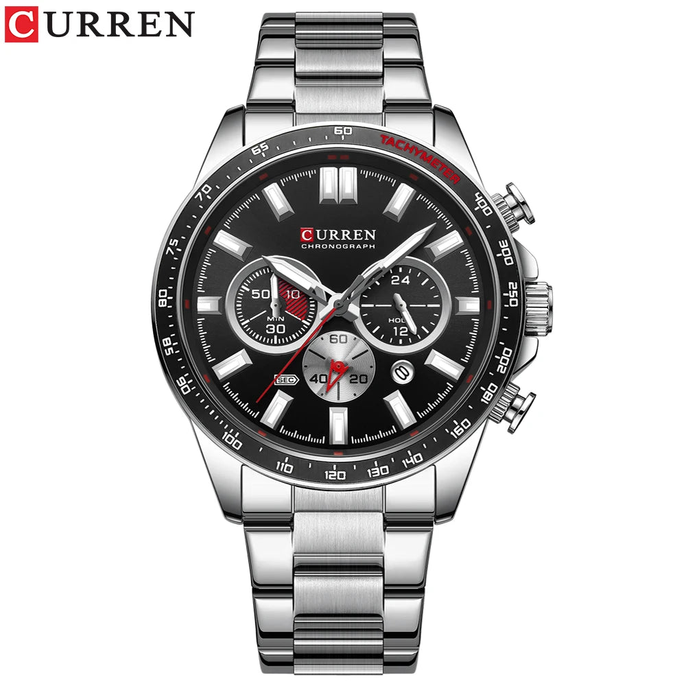 CURREN Brand Design Luxury Business Multifunctional Men's Quartz Chronograph Classic Fashion Sports Luminous Clock Montre Homme