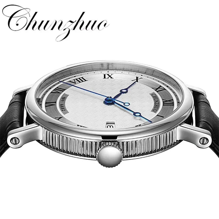 Montre décontractée ultra-plate pour homme, mouvement de montre à quartz de 38 mm, acier inoxydable importé du Japon