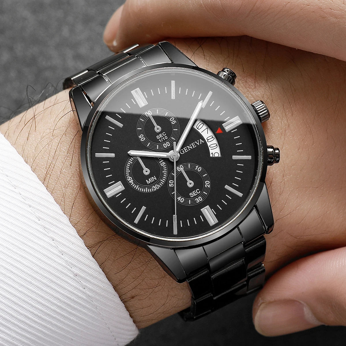 Fashion Men Business Watches Luxury Calendar Quartz Watch for Man Clock Relogio Masculino Montre Homme（Without Box）